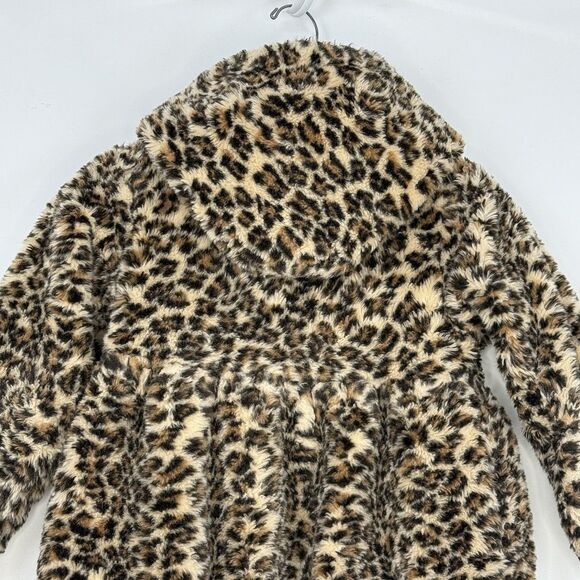 Rothschild Girl’s Leopard Print Faux Fur Jacket Coat, Size M 5/6 - Picture 6 of 16